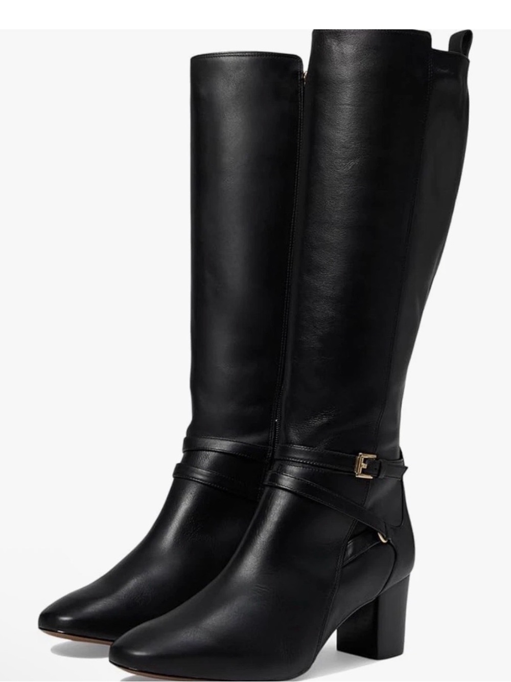 Johnston & Murphy Women's Calfskin Eleanor Belted Boots Pump Size 6